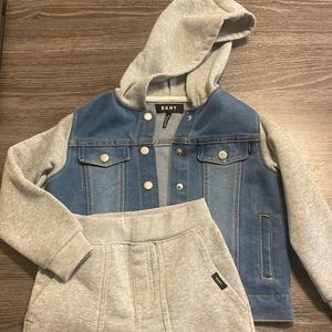 Used DKNY denim/activewear set